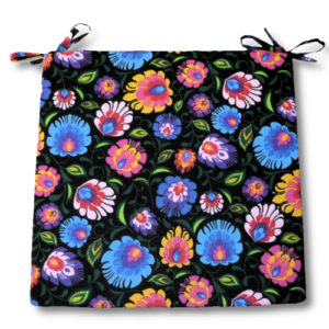 Poduszka Wenedo na krzesło Łowicz Czarny